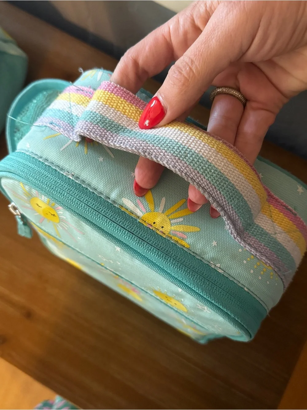 Pottery Barn Kids Mackenzie Sunshine Glow in the Dark Backpack + Lunch Box Set